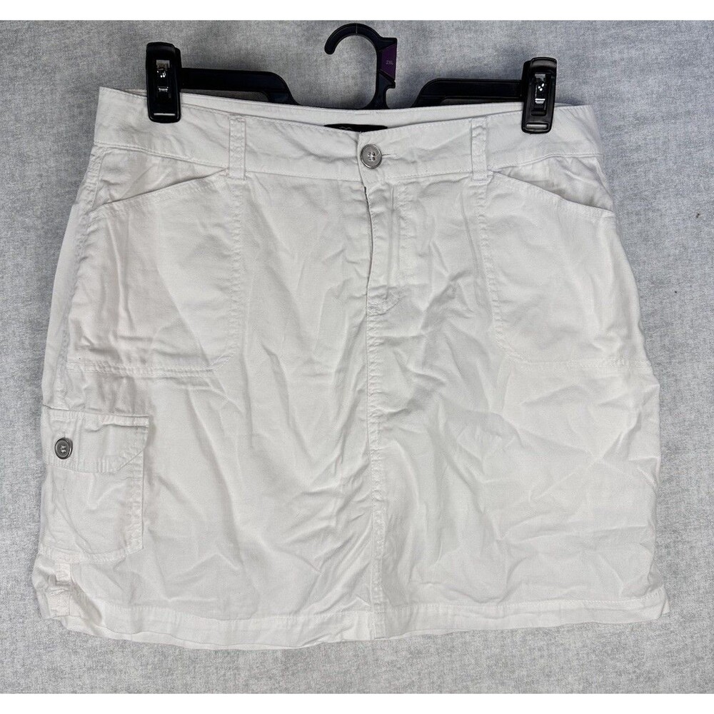 Baccini Women’s Size 10 Skort White Pockets Active Wear Golf Tennis Stretch